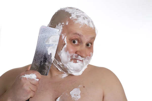 Männer rasieren — Stockfoto
