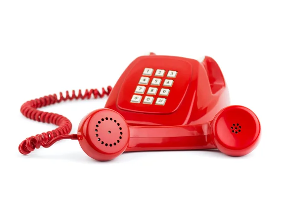赤い古い電話 — ストック写真
