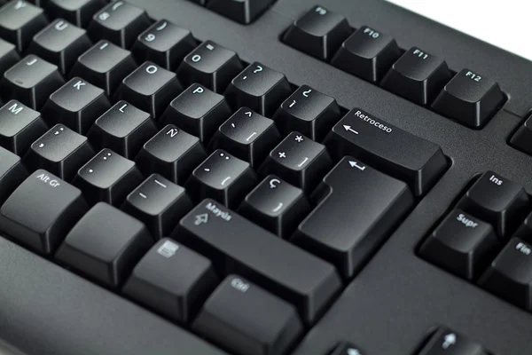 stock image Black Keyboard Closeup