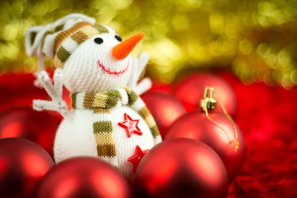 Wool Snowman — Stock Photo, Image