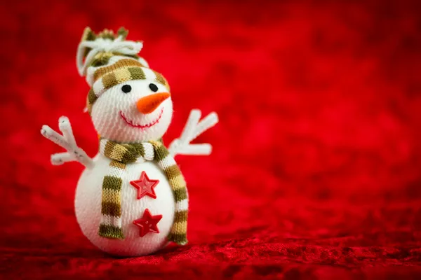 Boneco de neve de lã — Fotografia de Stock