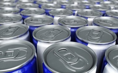 Energy drinks cans clipart