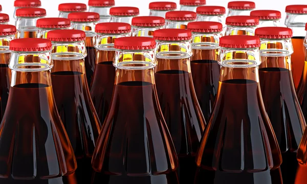 3D μπουκάλια Κόκα κόλα — Φωτογραφία Αρχείου