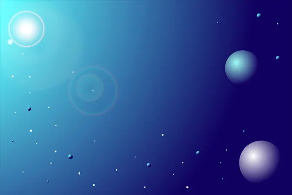 Cosmic blue background — Stock Vector
