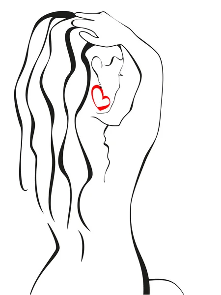 Femme abstraite — Image vectorielle