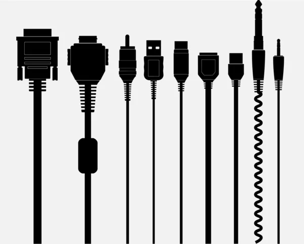 Cables Usb — Vector de stock