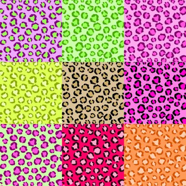 Collection Leopard Skin Textures clipart