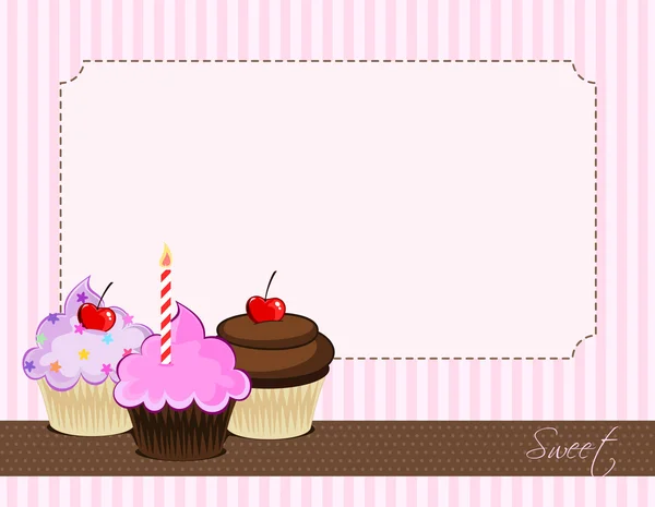 Cupcake Delizioso Illustrazioni Stock Royalty Free