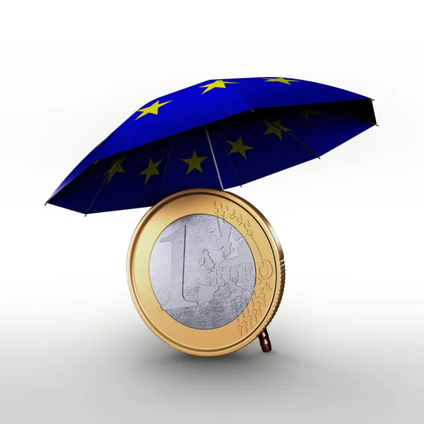 Rettungsschirm Euro efsf esm Stockbild