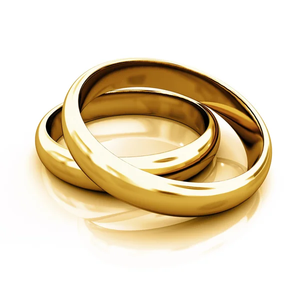 Goldring goldringe ringe ringen eheringe Rechtenvrije Stockafbeeldingen