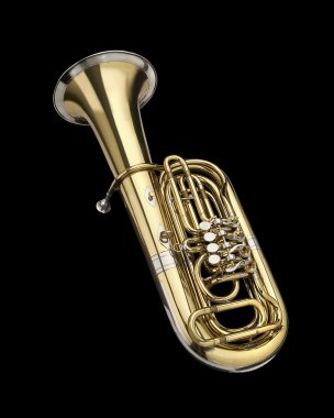 Tuba, wind instrument clipart