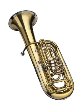 Tuba, wind instrument clipart