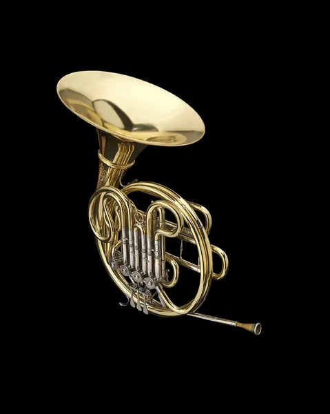 French horn — Stock Photo, Image