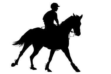 Rider silhouette clipart