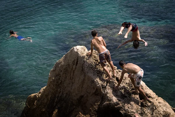 stock image Ibiza - Jumping