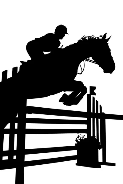 Rider siluett — Stockfoto