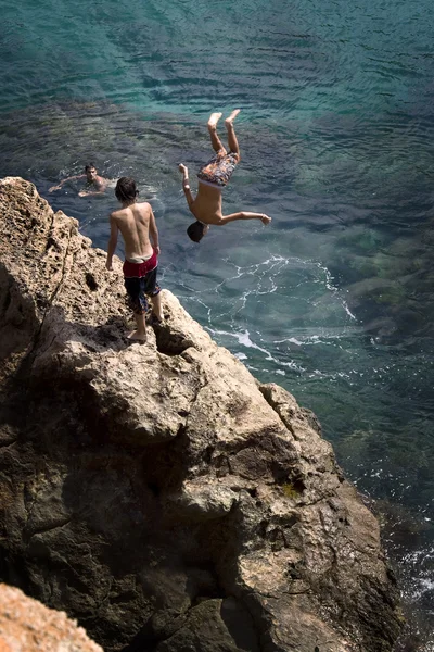 Ibiza - springen Stockfoto