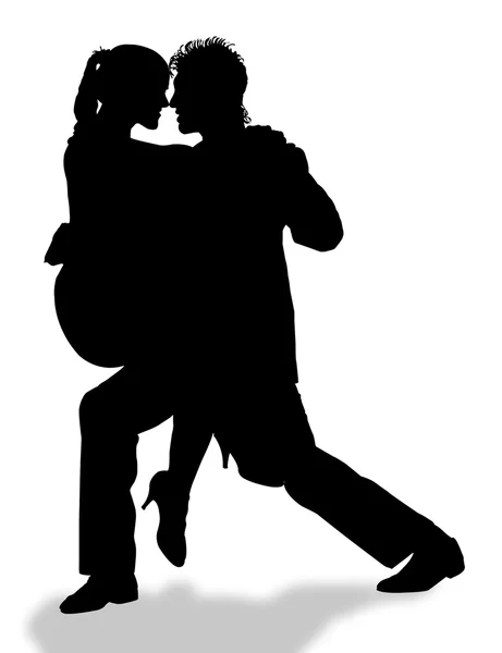 Silhouette de tango — Photo