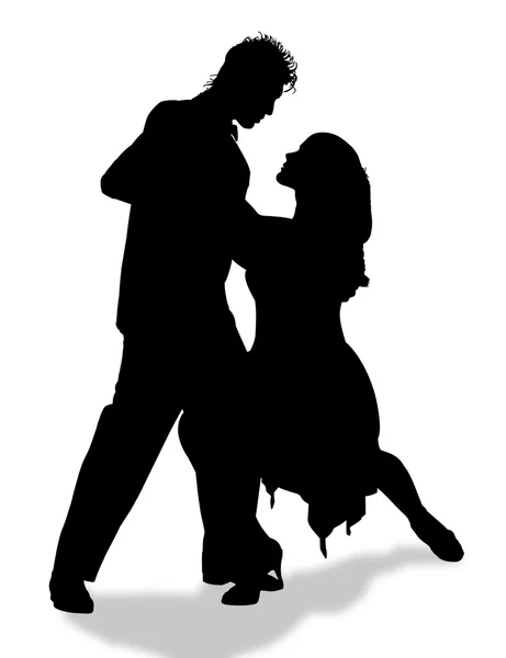 Silhouette de tango — Photo