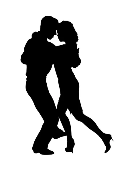 Silueta de tango — Foto de Stock