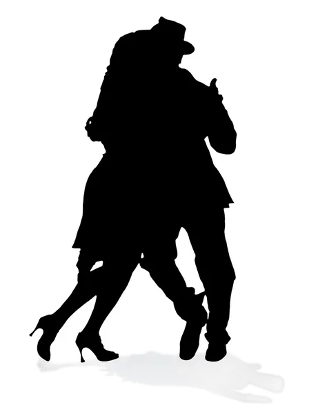Silueta de tango — Foto de Stock