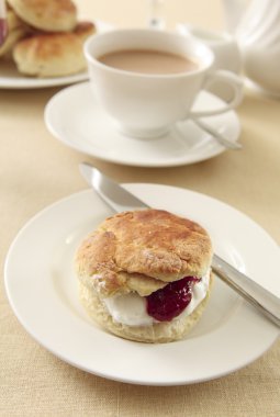 English cream tea clipart