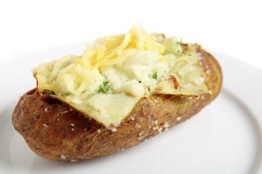 Baked potato with cheese clipart