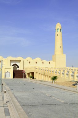 Qatar State Mosque vertical clipart