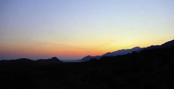 Pôr do sol grego — Fotografia de Stock