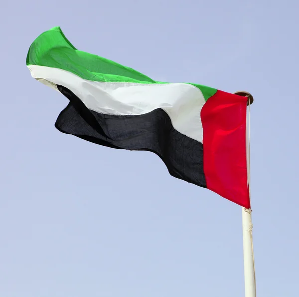 Národní vlajka Spojených arabských emirátů — Stock fotografie
