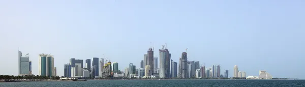 Linha do horizonte do Novo Distrito de Doha — Fotografia de Stock