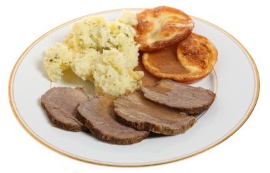 Roast beef plate clipart