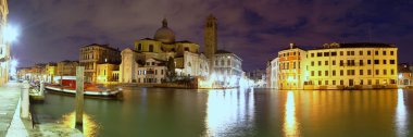 Daybreak grand canal, venice üzerinde