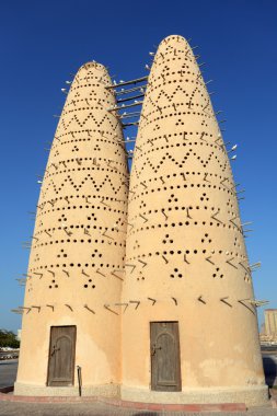 Pigeon houses in Qatar clipart