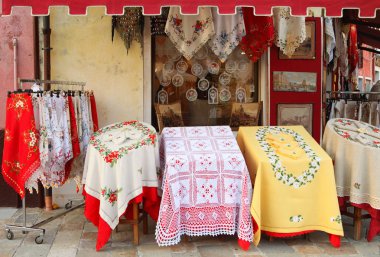 Burano textile shop clipart