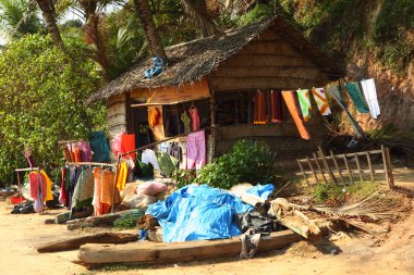 Beach tailor's hut clipart