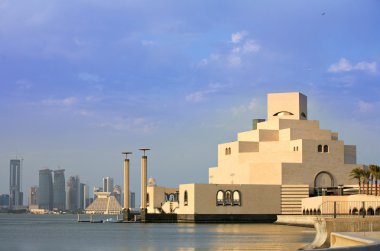 Doha bay view clipart