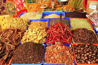 Curry spices at Varkala clipart