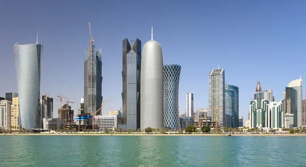 Башни Дохи, Катар — стоковое фото