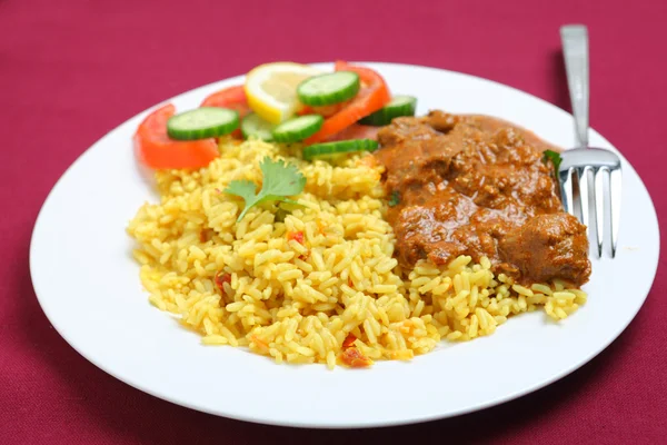Teller mit Kaschmir-Curry — Stockfoto