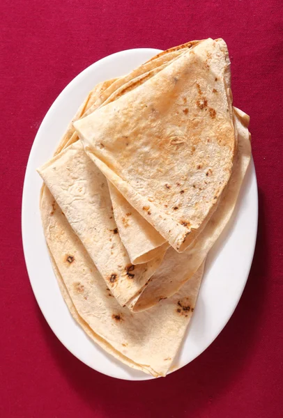 Chapattis from above — Stock Photo, Image