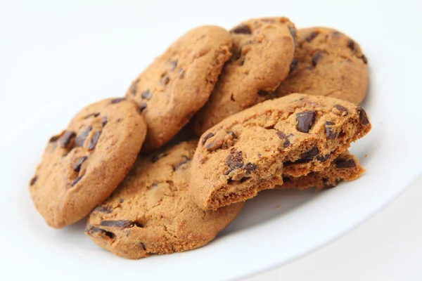 Assiette de cookies — Photo