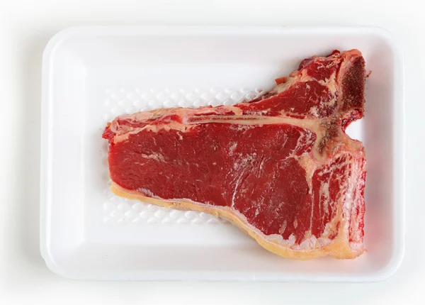 T-bone steak on a tray — Stock Photo, Image