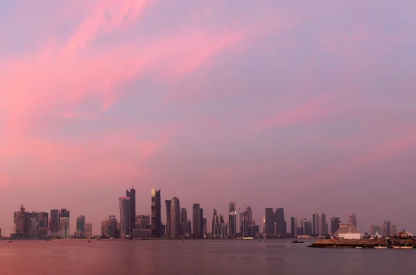 Puesta de sol de Doha — Foto de Stock
