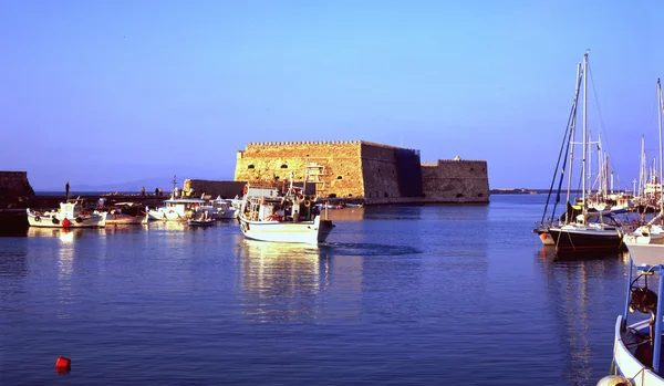 Heraklion harbour, Crete — Stock Photo, Image