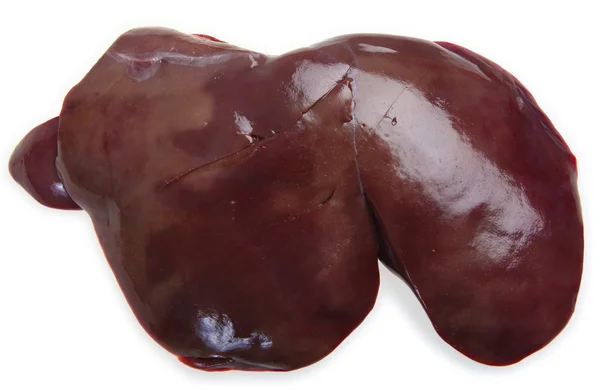 Raw lamb's liver — Stock Photo, Image