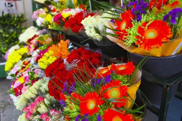 stock image Flower stall side view