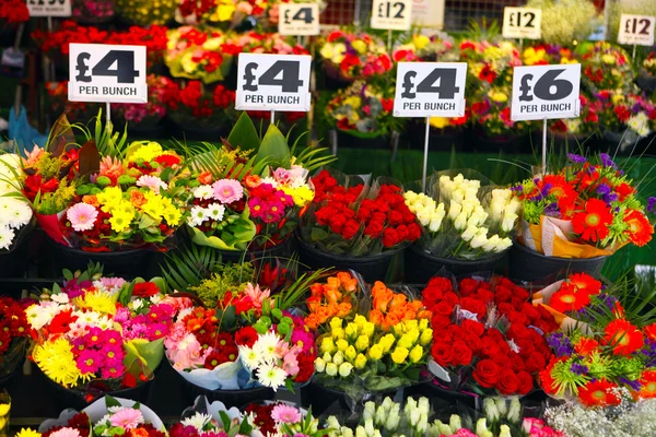 English flower stall — Stock Photo, Image