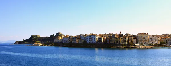 Corfu stad van de zee — Stockfoto
