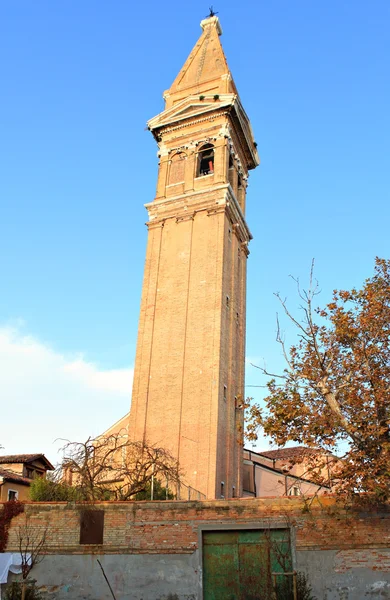 Campanile pendente di Burano — Foto Stock